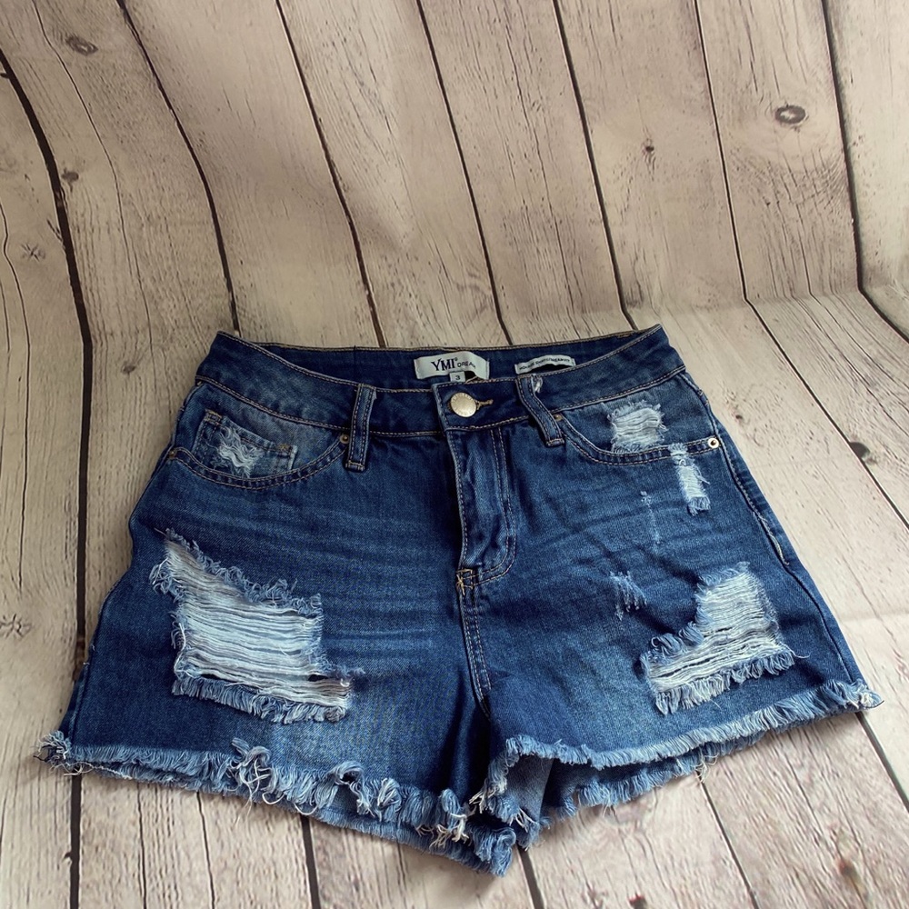 High Rise Jean Short Cutoff